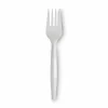 Dixie Bulk Case Plastic Forks, White, Case Of 1,000