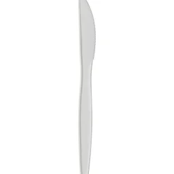 Dixie Bulk Case Plastic Knives, White, Case Of 1,000
