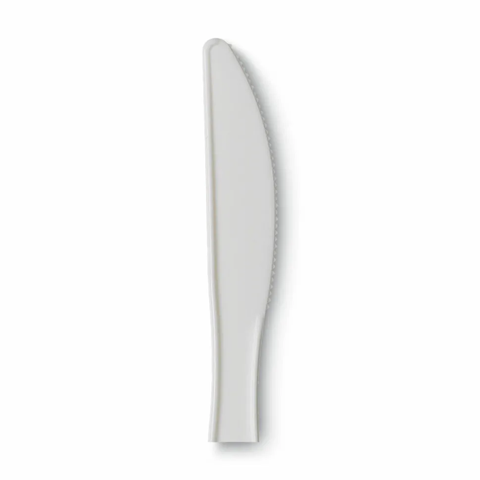 Dixie Bulk Case Plastic Knives, White, Case Of 1,000
