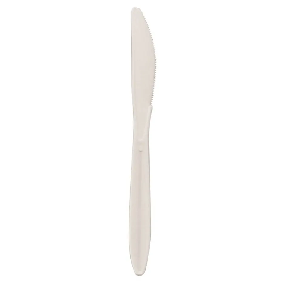 Dixie Bulk Case Plastic Knives, White, Case Of 1,000