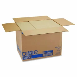Dixie 1/8-Fold Dinner Napkin, 1-Ply, 15 x 16.8, White, 350/Pack, 12 Packs/Carton