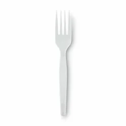 Dixie Heavy/Medium-Weight Forks, White, Pack Of 1,000