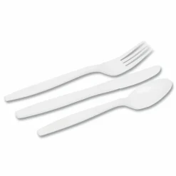 Dixie Heavyweight Disposable Forks, Knives & Spoons Combo Boxes by GP Pro - Cutlery Set - 56x Spoon - CM168CT