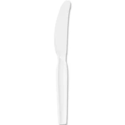 Dixie Heavyweight Disposable Knives Grab-N-Go by GP Pro - Knife - 1000 x Knife - White - 100/Box - 10 / Carton