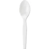 Dixie Individually Wrapped Polystyrene Teaspoons, White, Pack Of 1,000