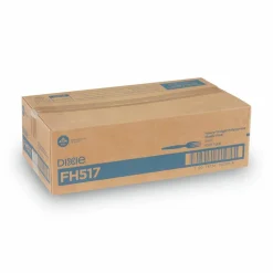 Dixie Plastic Cutlery, Heavyweight Fork, Black, 1,000/Carton