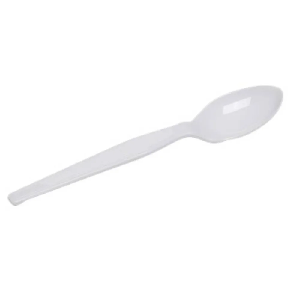 Dixie Plastic Cutlery, Heavyweight Spoon, White, 1,000/Carton
