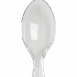 Dixie Plastic Cutlery, Heavyweight Spoon, Crystal Clear, 1,000/Carton