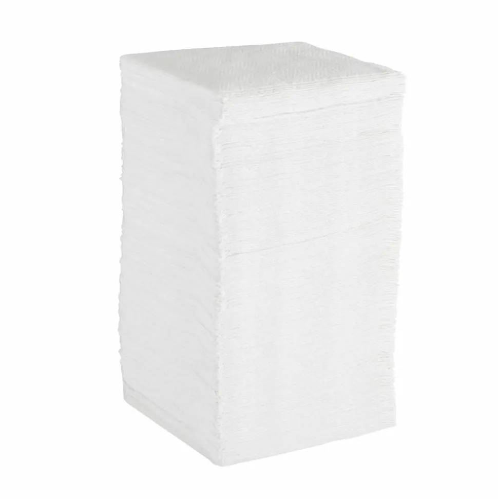 Dixie 1-Ply 1/4-Fold Luncheon Napkins, White, 500 Per Pack, Case Of 12