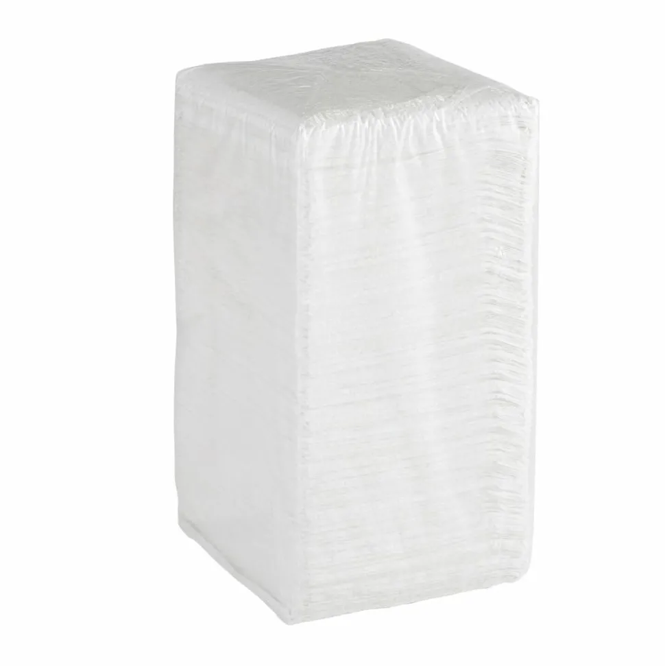 Dixie 1-Ply 1/4-Fold Luncheon Napkins, White, 500 Per Pack, Case Of 12