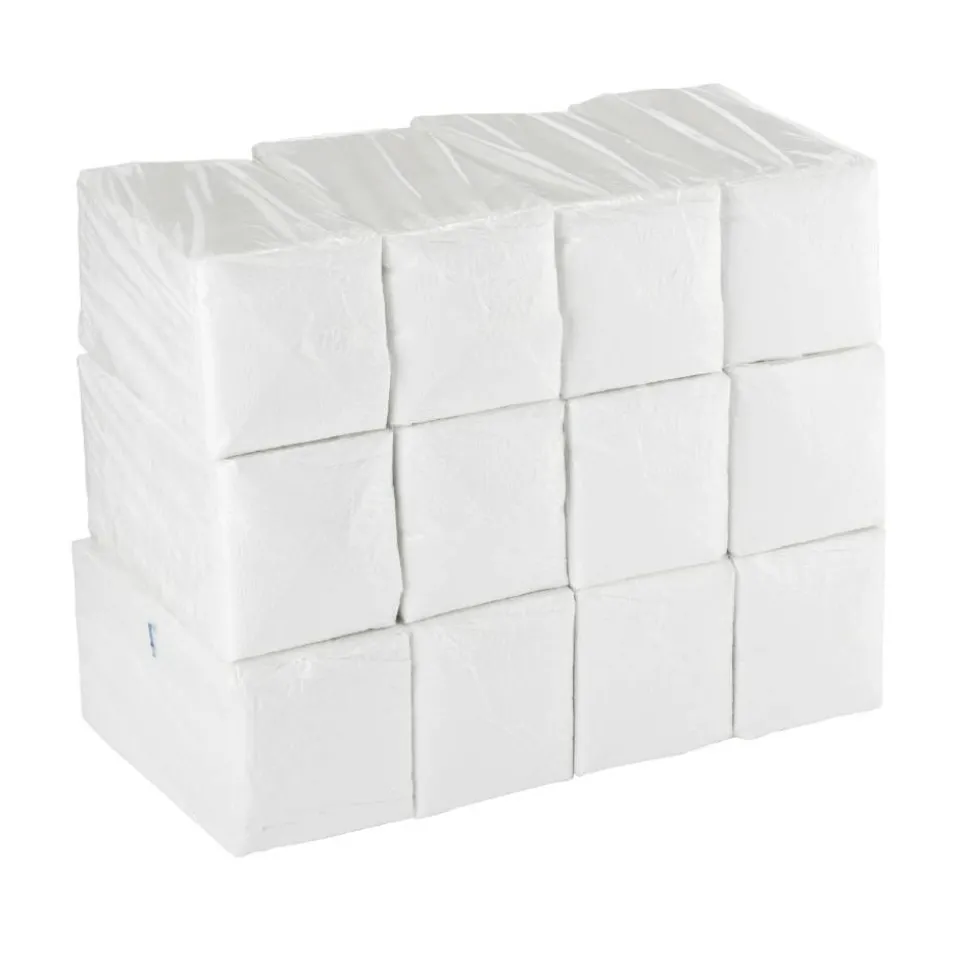 Dixie 1-Ply 1/4-Fold Luncheon Napkins, White, 500 Per Pack, Case Of 12