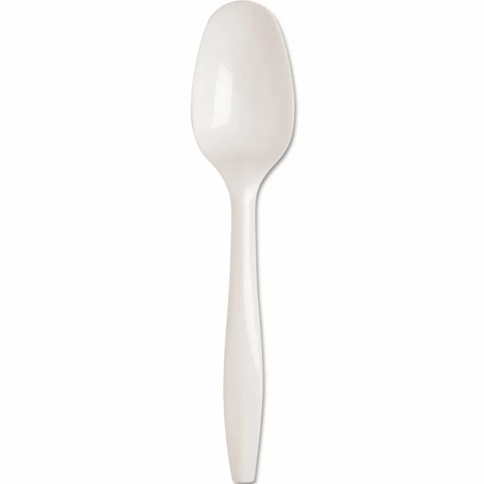 Dixie SmartStock Plastic Cutlery Refill, Series-B, Mediumweight Spoon, White, 40/Pack, 24 Packs/Carton