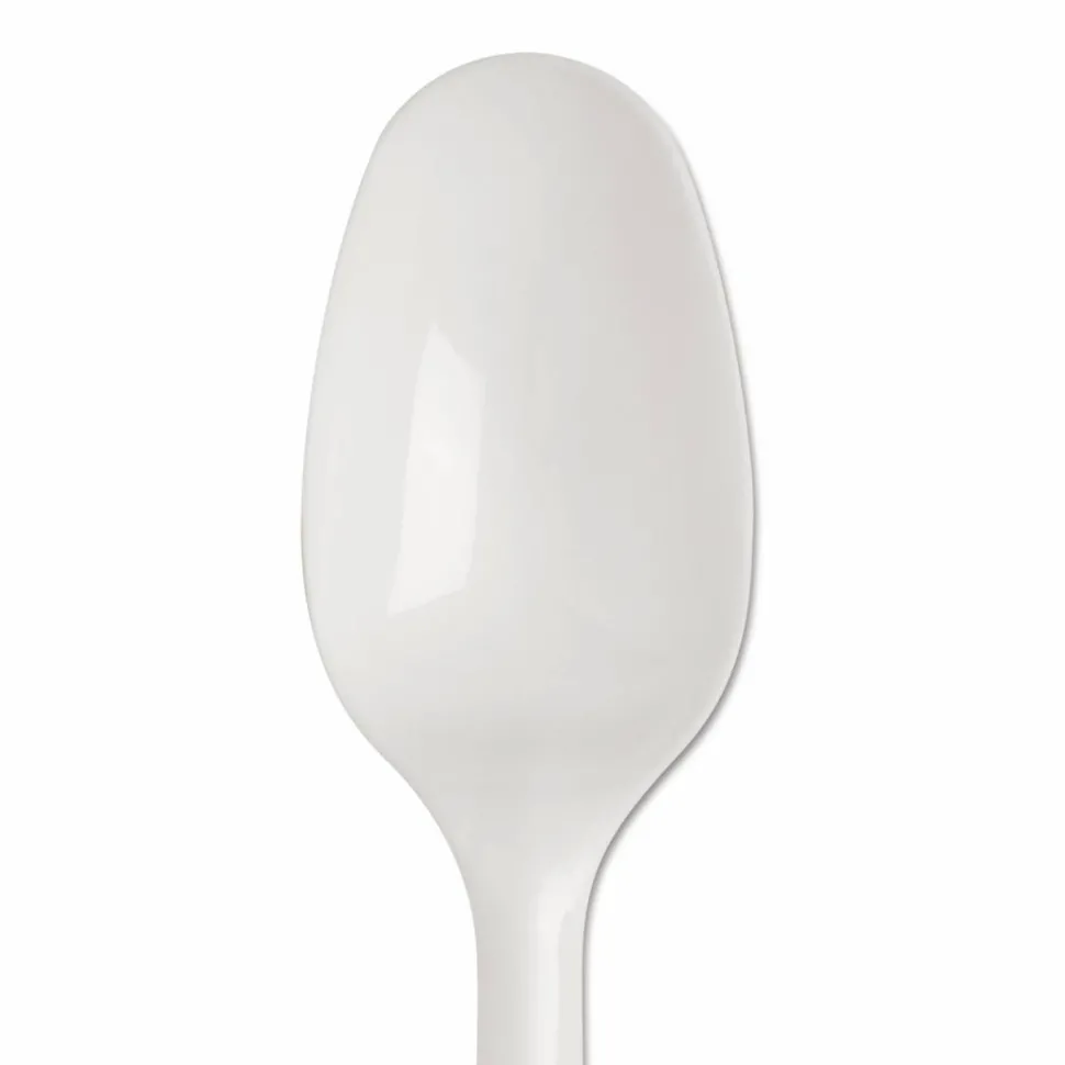 Dixie SmartStock Plastic Cutlery Refill, Series-B, Mediumweight Spoon, White, 40/Pack, 24 Packs/Carton