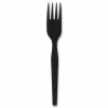 Dixie SmartStock Plastic Cutlery Refill, Series-O, Heavyweight Fork, Black, 40/Pack, 24 Packs/Carton