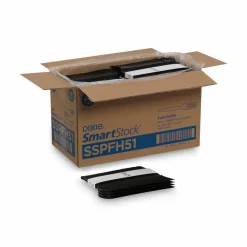 Dixie SmartStock Plastic Cutlery Refill, Series-O, Heavyweight Fork, Black, 40/Pack, 24 Packs/Carton