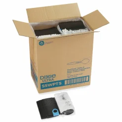 Dixie SmartStock Wrapped Heavyweight Cutlery Refill, Spoon, Plastic, Black, 960/Carton