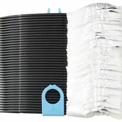Dixie SmartStock Wrapped Heavyweight Cutlery Refill, Soup Spoon, Plastic, Black, 960/Carton