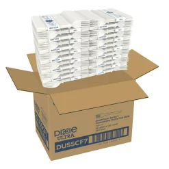 Dixie TriTower Forks, White, 40 Forks Per Box, Case Of 24 Boxes