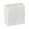 Dixie Ultra Dinner Napkins, 16-15/16" x 16-15/16", White, 50 Napkins Per Pack, Set Of 8 Packs