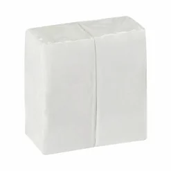 Dixie Ultra Dinner Napkins, 16-15/16" x 16-15/16", White, 50 Napkins Per Pack, Set Of 8 Packs