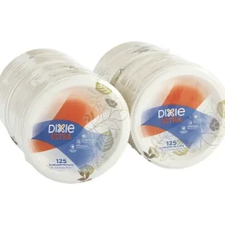 Dixie Ultra 10-1/16" Heavy-Weight Paper Plates, Pathways, 500 Count (125 Plates Per Pack, 4 Packs Per Case)