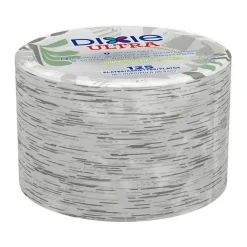 Dixie Ultra 10-1/16" Heavy-Weight Paper Plates, Pathways, 125 Count
