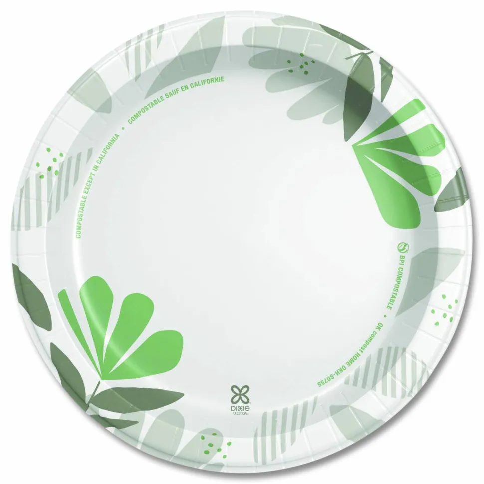 Dixie Ultra 10-1/16" Heavy-Weight Paper Plates, Pathways, 125 Count