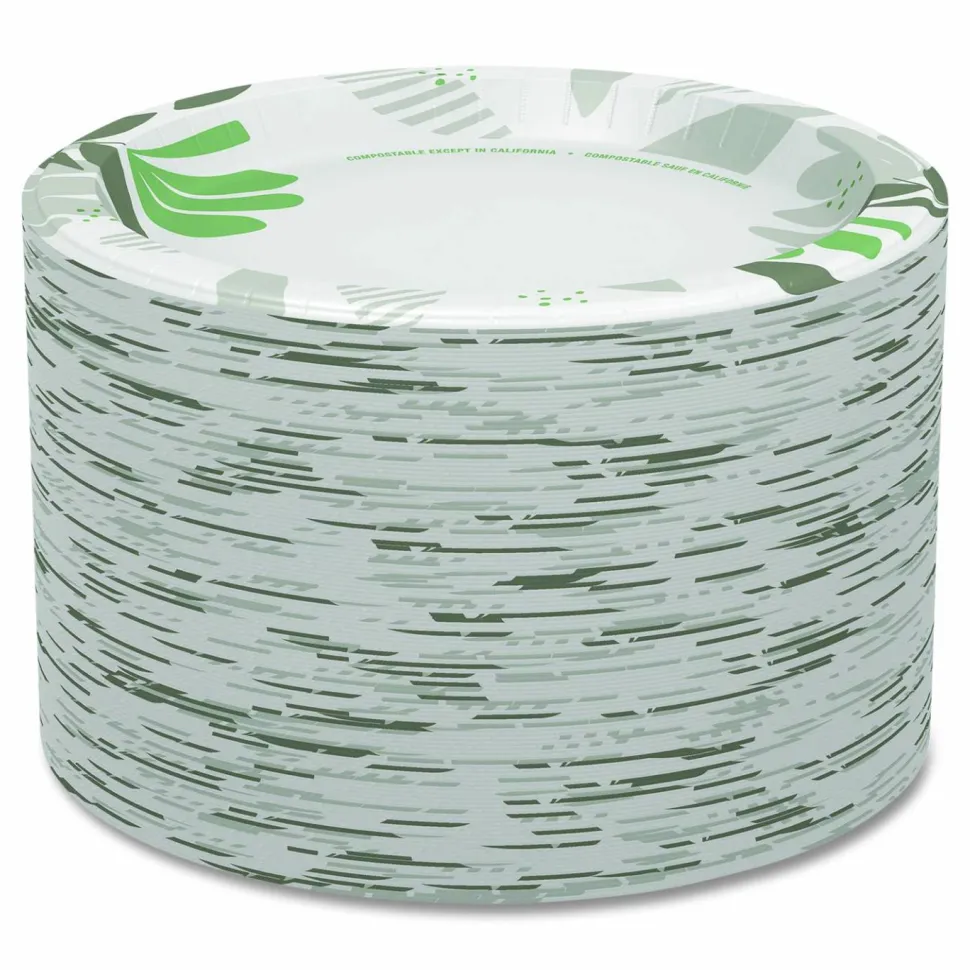 Dixie Ultra 10-1/16" Heavy-Weight Paper Plates, Pathways, 125 Count