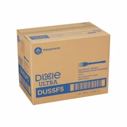 Dixie Ultra SmartStock T-Series Polystyrene Disposable Fork Refills, 6.45"L, Black, 40 Forks Per Pack, 24 Packs Per Case, 960 Forks