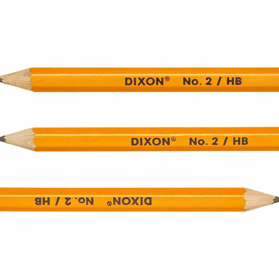 Dixon Presharpened Golf Pencils, Presharpened, #2 Lead, Soft, Pack of 144