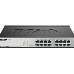 D-Link DGS-1016D 16-Port Gigabit Unmanaged Metal Desktop or Rackmount Switch