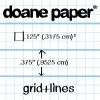 Doane Flap Jotter Large 5.5"x8.5" 40 Sheets 50# Grid + Line