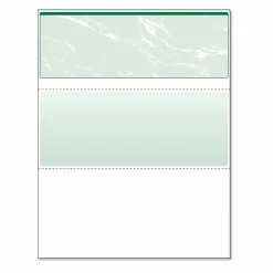 DocuGard High Security Green Marble Business Checks with 11 Features to Prevent Fraud - Letter - 8 1/2