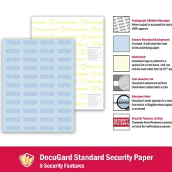 DocuGard Medical Prescription Papers, Standard Medical 6, 1-Part, 8 1/2
