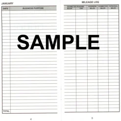 Dome Auto Mileage Log, Card Stock Cover, 3 1/4