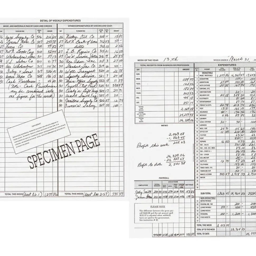 Dome Bookkeeping Record Book