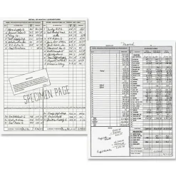 Dome Simplified Monthly Bookkeeping Record, 4 Column Format, Tan Cover, 11 x 8.5 Sheets, 128 Sheets/Book