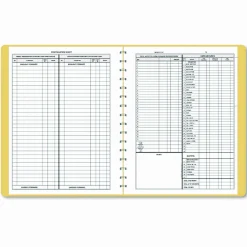 Dome Simplified Monthly Bookkeeping Record, 4 Column Format, Tan Cover, 11 x 8.5 Sheets, 128 Sheets/Book