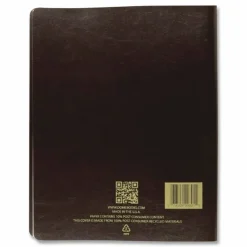 Dome Simplified Weekly Bookkeeping Record, 4 Column Format, Brown Cover, 11 x 8.5 Sheets, 128 Sheets/Book