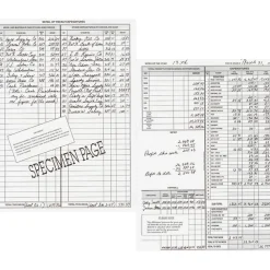 Dome Simplified Weekly Bookkeeping Record, 4 Column Format, Brown Cover, 11 x 8.5 Sheets, 128 Sheets/Book