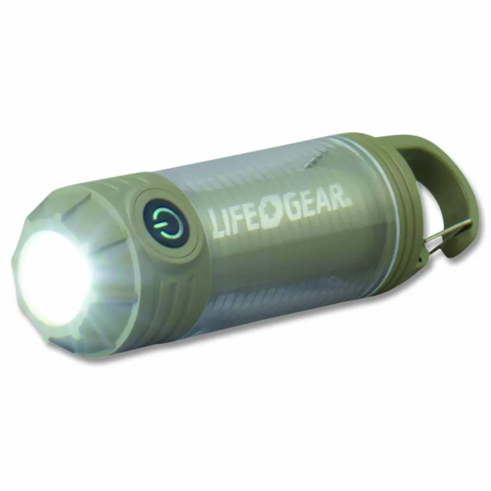 DORCY Adventure Multi Mode Rechargeable Light, Lithium Ion Rechargeable Battery (Included), Green