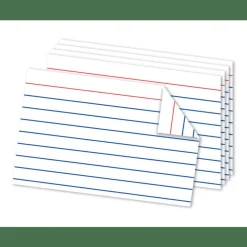 Double Sided Index Cards, 4" x 6", White, Pack Of 100
