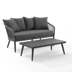 Dover 2Pc Outdoor Rope Conversation Set