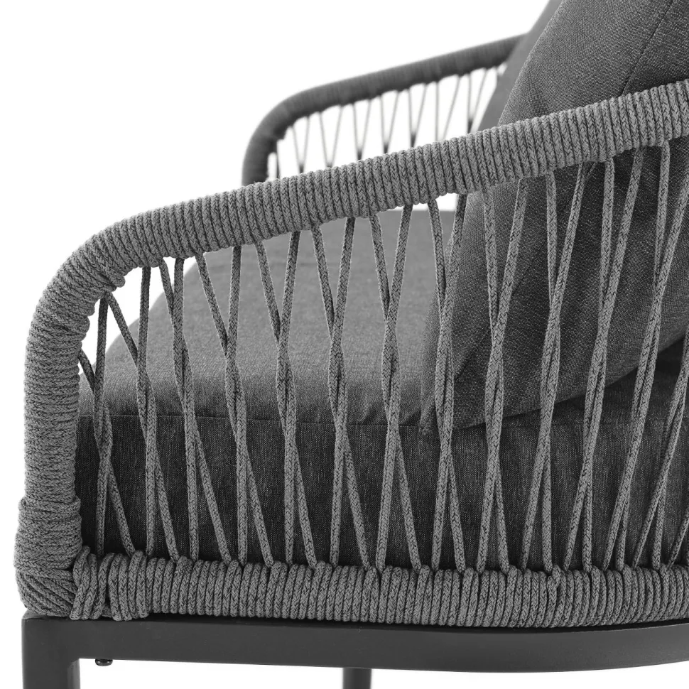 Dover 2Pc Outdoor Rope Conversation Set