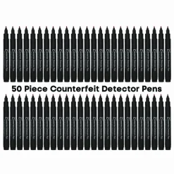 Dri-Mark Counterfeit Bill Detector Marker Pen for USD, Black, 50/Pack