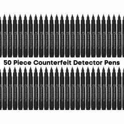 Dri-Mark Counterfeit Bill Detector Marker Pen for USD, Black, 50/Pack