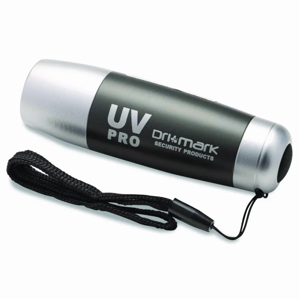 Dri-Mark UV Pro Fraud Protector, 4"H x 1"W x 1"D, Gray/Silver