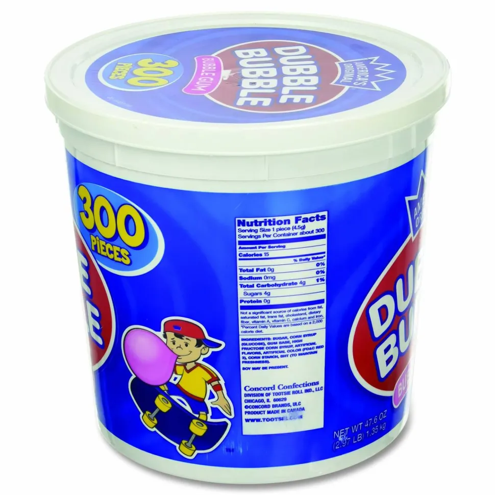 Dubble Bubble Gum, 3.93-Lb Tub