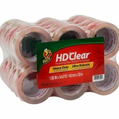 Duck HD Clear Heavy-Duty Packaging Tape, 1-7/8