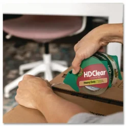 Duck HD Clear Heavy-Duty Packaging Tape, 3
